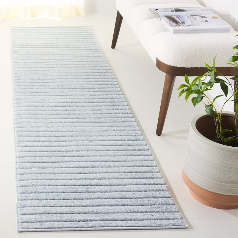 SAFAVIEH Selena Brunetta Modern Contemporary Rug - 2'2" x 6' Runner - Blue