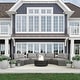 preview thumbnail 6 of 11, Martha Stewart Outdoor Modular Rattan Wicker Sectional Sofa Seats & Side Table - 33"W x 31"D x 30"H