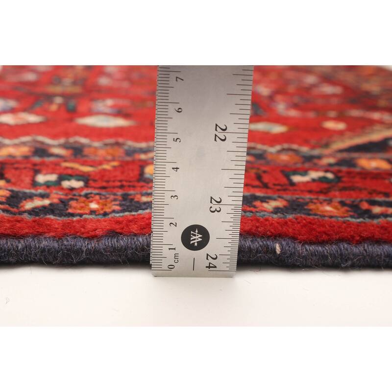 ECARPETGALLERY Hand-knotted Andelz Red Wool Rug - 2' 9" x 8' 10"