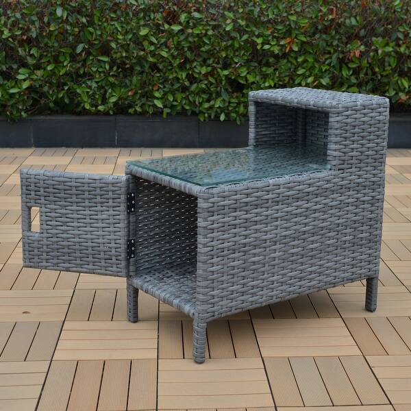 Shop Catalina Storage Side Table Overstock 31812322 Brown