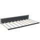 preview thumbnail 39 of 49, Upholstered Platform Bed with Drawers and Trundle, Queen Size, Linen Fabric, for Bedroom