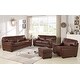 preview thumbnail 7 of 6, Abbyson Reagan Brown Top Grain Leather Sofa