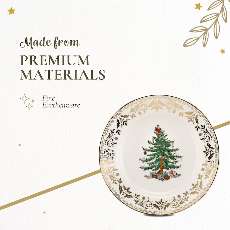 Spode Christmas Tree Gold Salad Plate