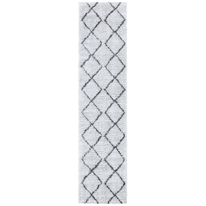 SAFAVIEH August Shag Aculina Trellis 1.26-inch Thick Rug