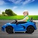 preview thumbnail 35 of 47, 12V Kids Ride on Car Licensed Corvette Battery Powered Car Toddles Electric Sports Car Toy with Remote Control