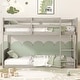 preview thumbnail 12 of 16, Twin over Twin Floor Bunk Bed with Safety Guardrails