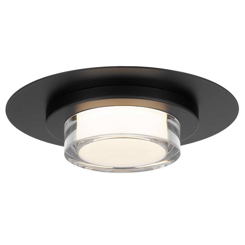 12 inch Square Black Integrated LED Flush Mount