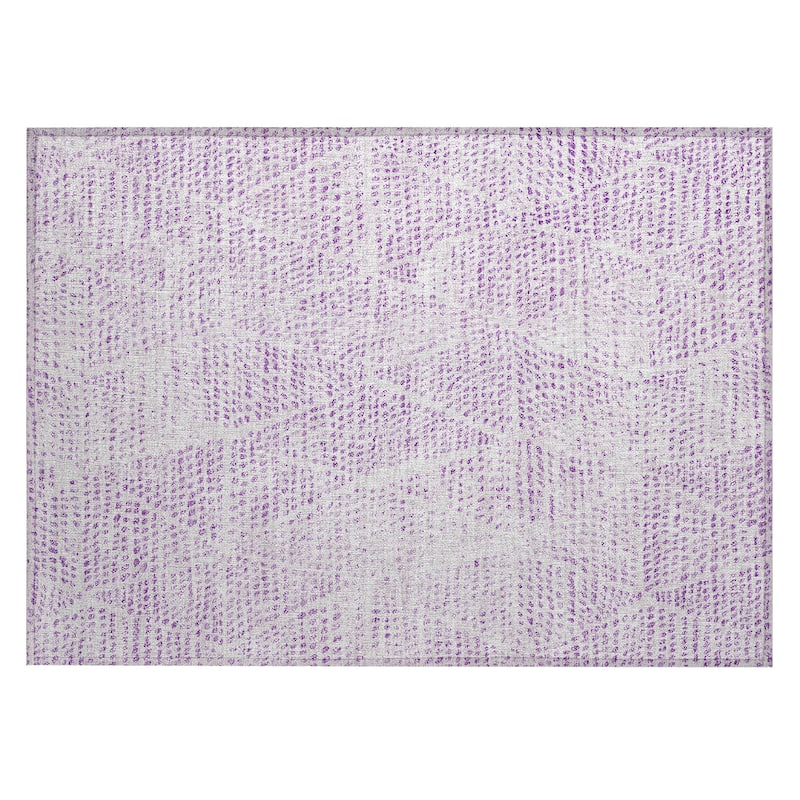 Machine Washable Indoor/ Outdoor Chantille Contemporary Diamonds Rug