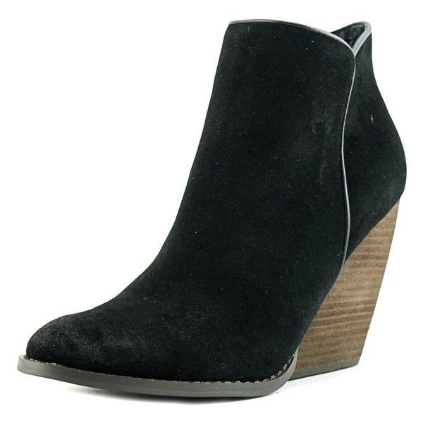 Very Volatile Gloss Round Toe Suede Bootie