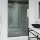 preview thumbnail 33 of 57, VIGO Elan E-class Shower Door with Clear Glass 3L x 48W x 76H - Stainless Steel
