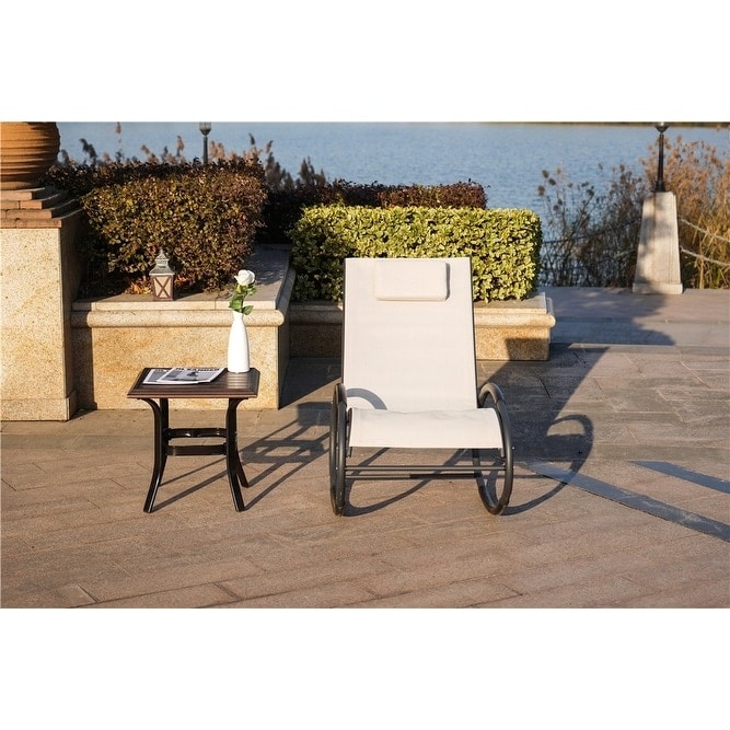 2-Piece Patio Rocking Chair Set for Outdoor Relaxation-image