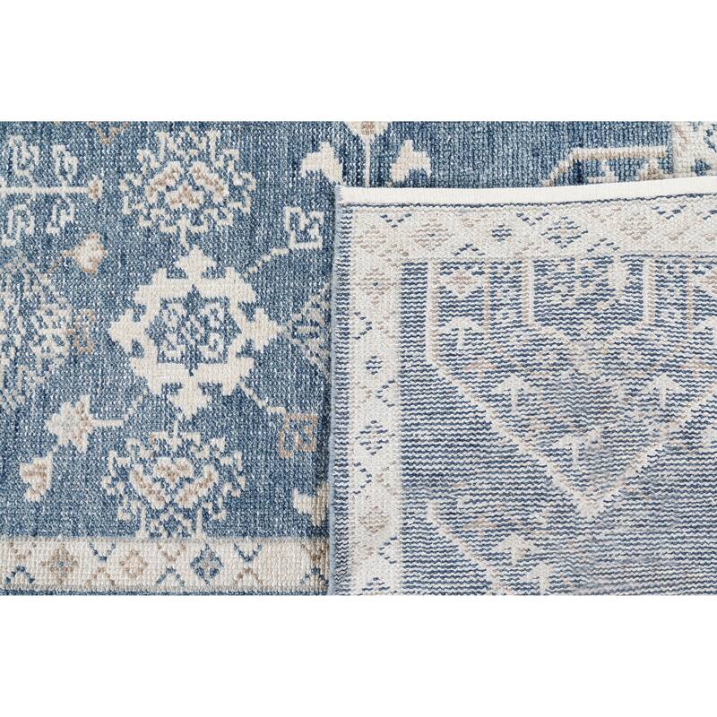 Terra by Obeetee Tuscany Morrisa Blue Rug