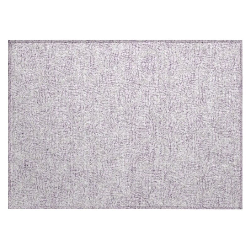Machine Washable Indoor/ Outdoor Solid Causal Chantille Rug