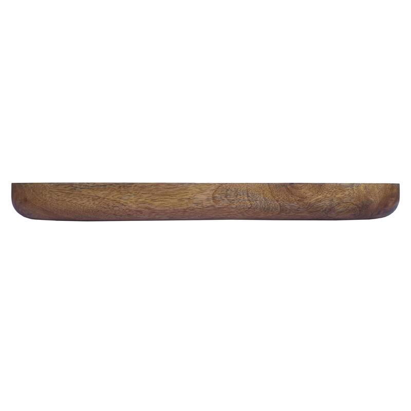 Enameled Mango Wood Tray - 16.0"L x 12.0"W x 1.5"H