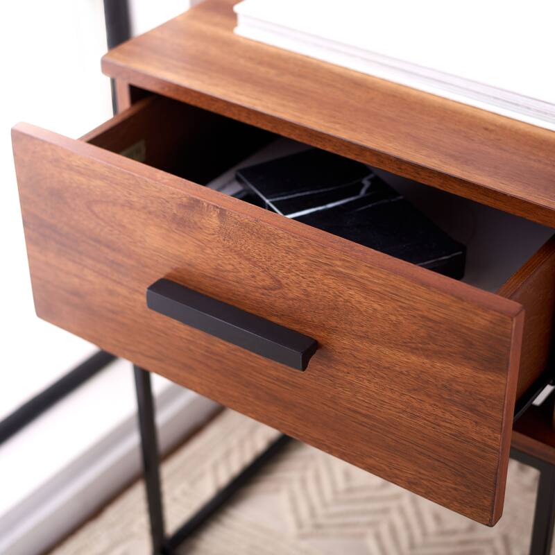 SAFAVIEH Pieta Brown 1-Drawer Nightstand - Brown