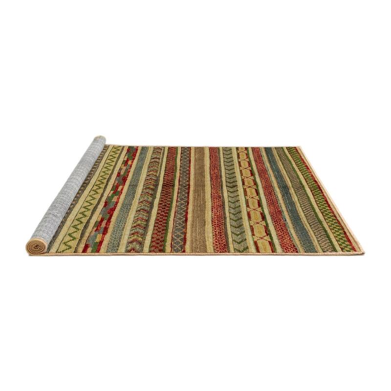 Ahgly Company Machine Washable Abstract Gold Area Rugs Bed Bath