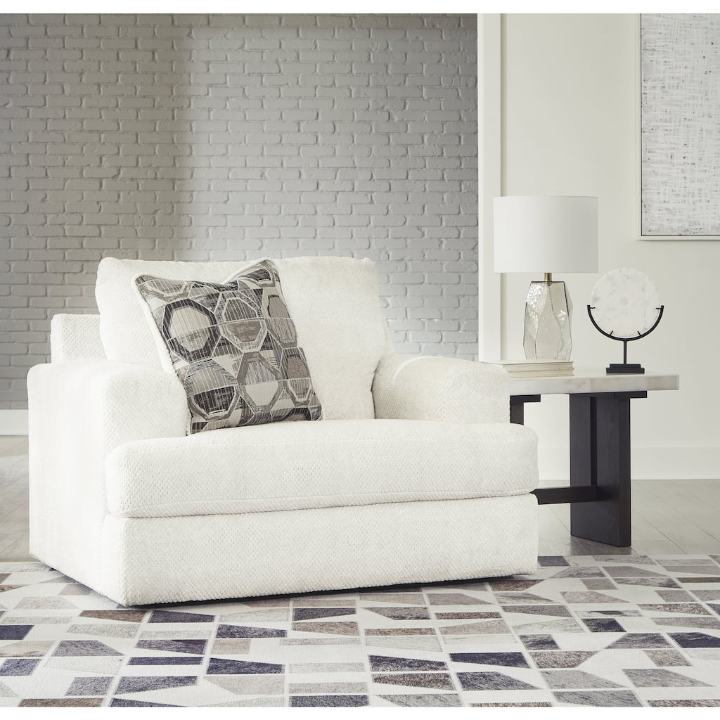 Signature Design by Ashley Karinne Linen Oversized Chair - 51" W x 41" D x 39" H