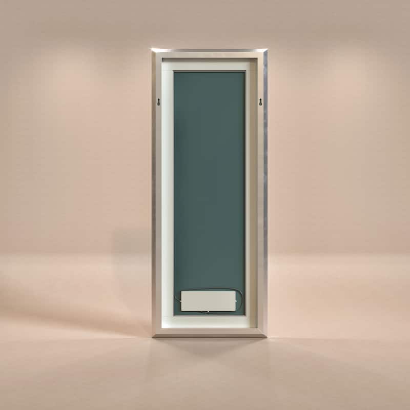 Eviva Sofy 24" x 67" Rectangular Aluminum Framed Mirror - Silver - N/A