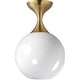 preview thumbnail 1 of 9, Maxim 21229MR Neve 9" Wide Semi-Flush Globe Ceiling Fixture Natural Aged Brass