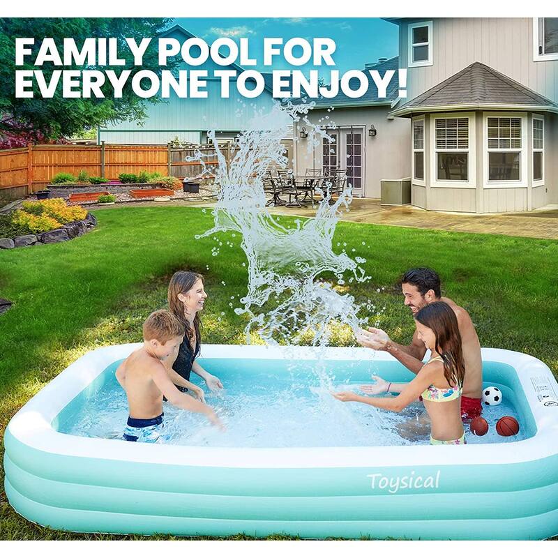 Toysical Inflatable Pool with Air Pump-118 x 72 x 22 Above Ground Pool