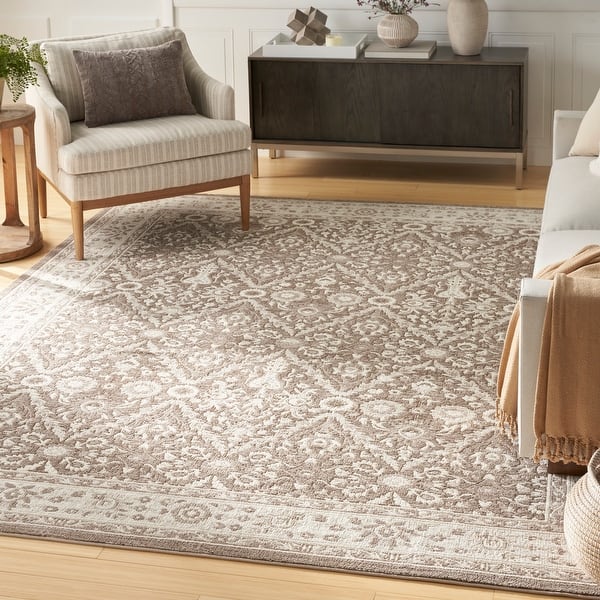 slide 2 of 15, Nourison Renewed Indoor only Persian Area Rug 6' x 9' - Ivory/Mocha
