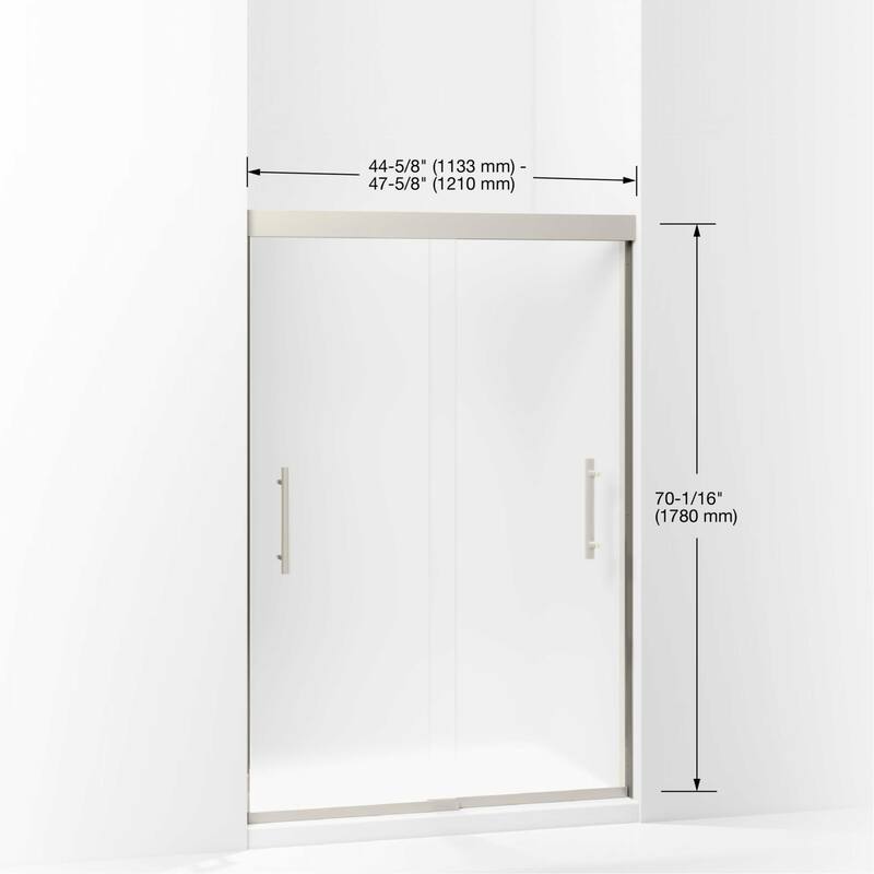Sterling Finesse 70-1/16" High x 47-5/8" Wide Sliding Framed Shower