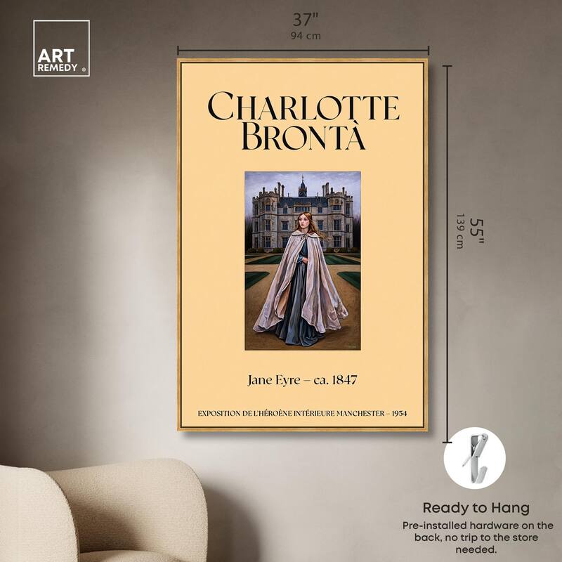 Protagonist of Jane Eyre Canvas by Art Remedy