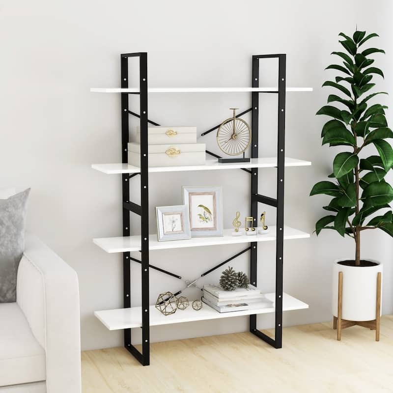 vidaXL Book Cabinet 55.1"/27.6" Multi Colors Engineered Wood/Solid Wood Pine
