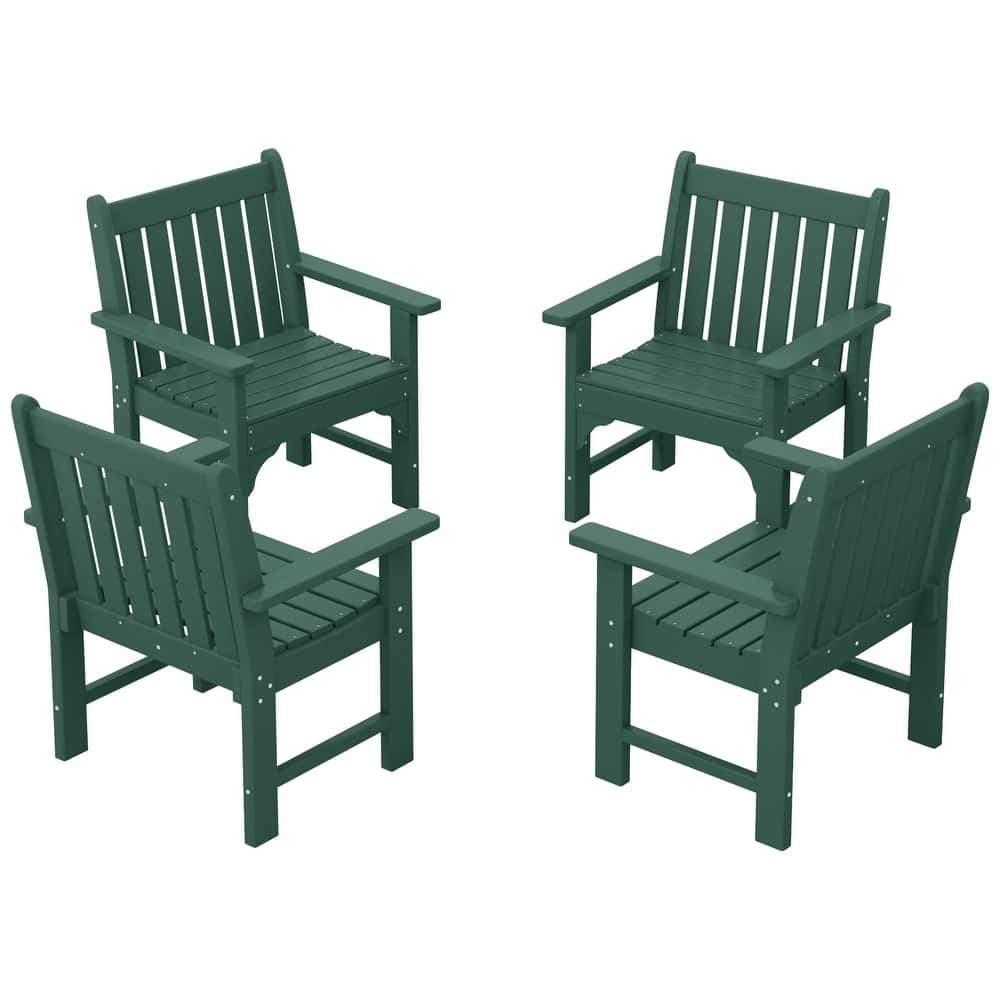 Laguna Outdoor Dining Poly Garden Arm Chair (Set of 4)