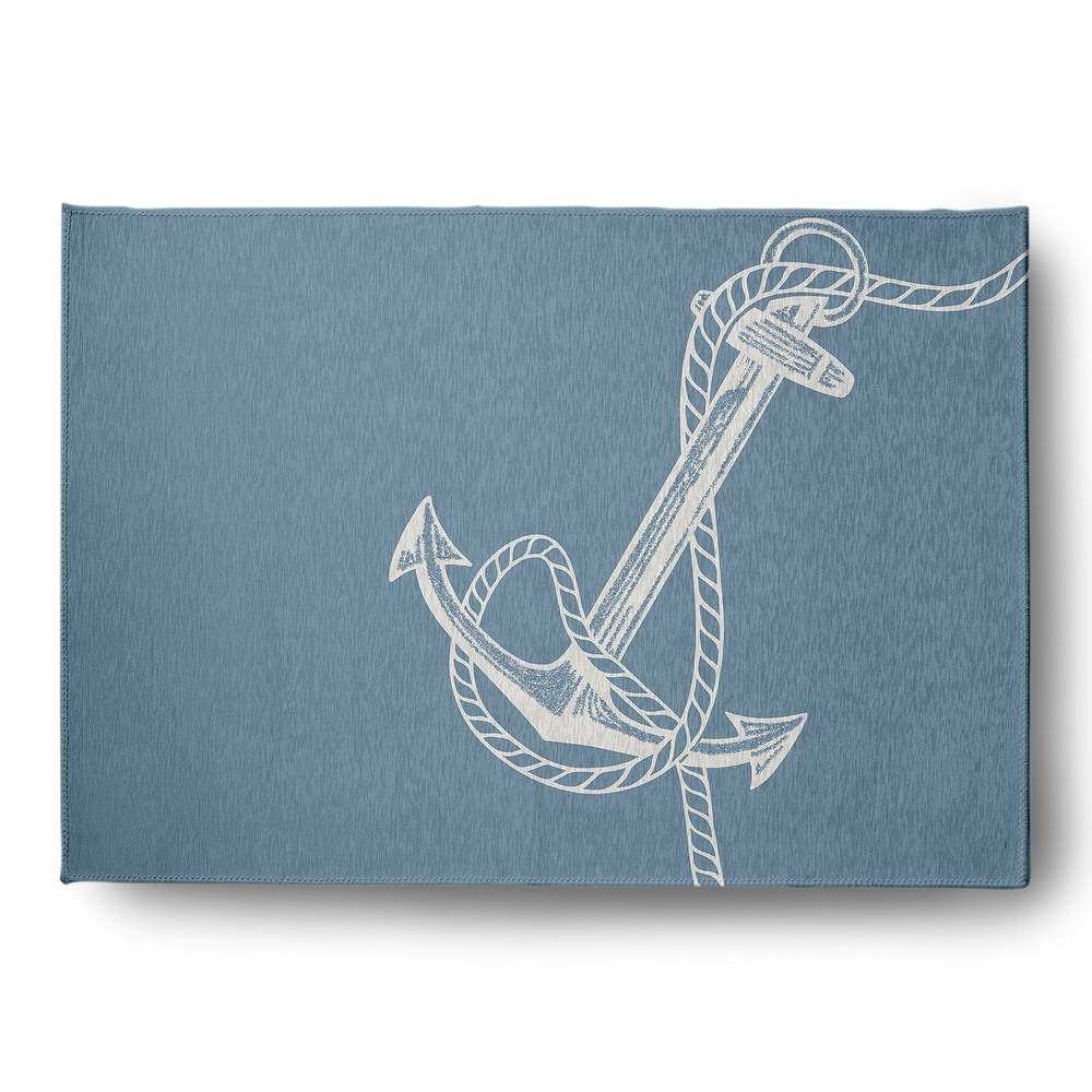 Anchored Nautical Indoor/Outdoor Rug