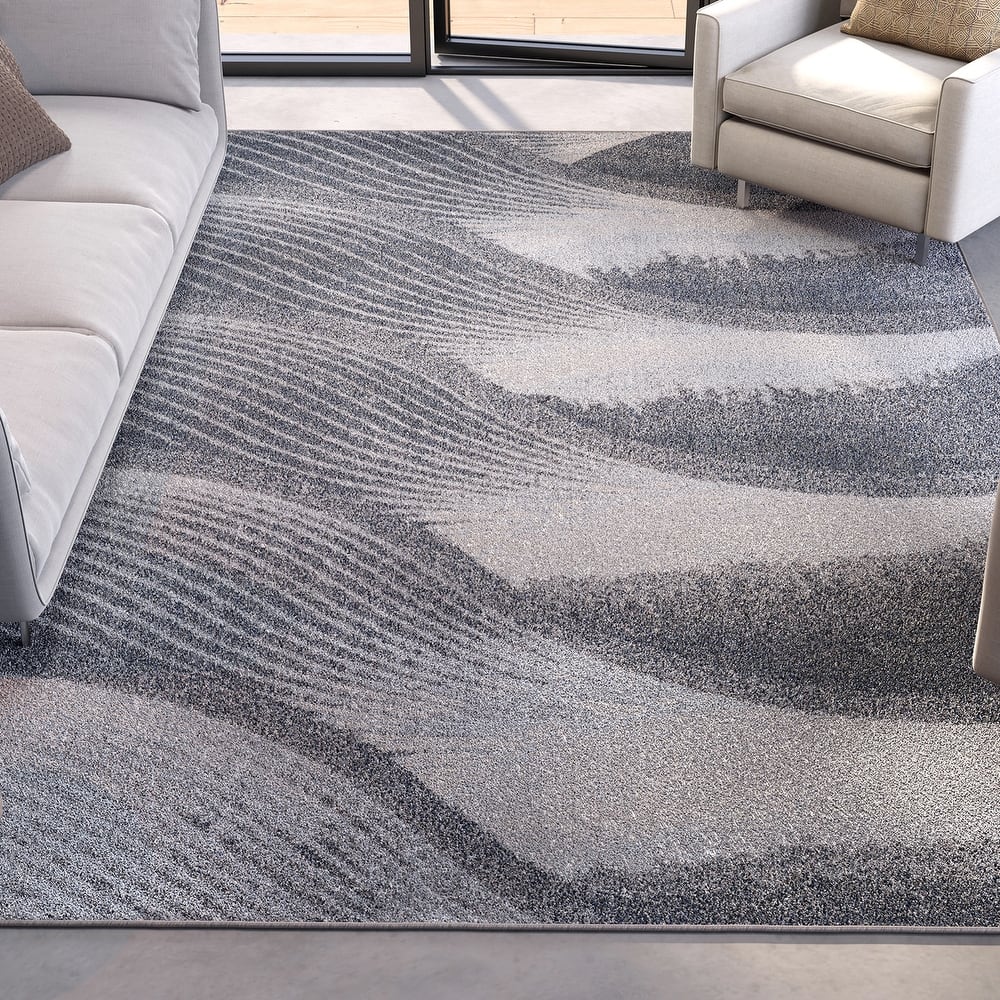 Domani Globe Tidal Wave Geometric Rug