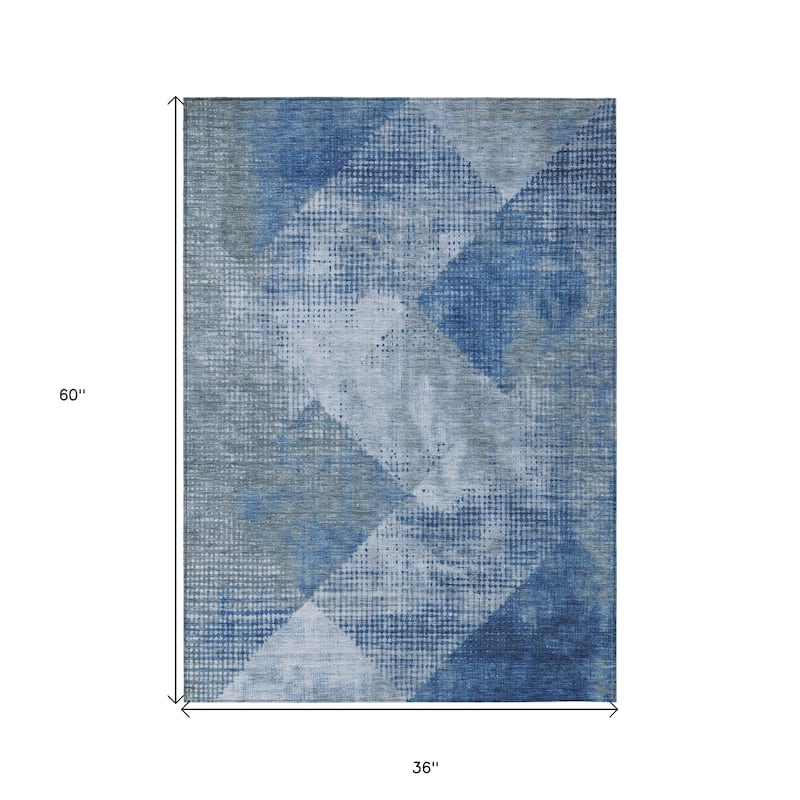 HomeRoots Geometric Transitional Rectangle Outdoor Rug