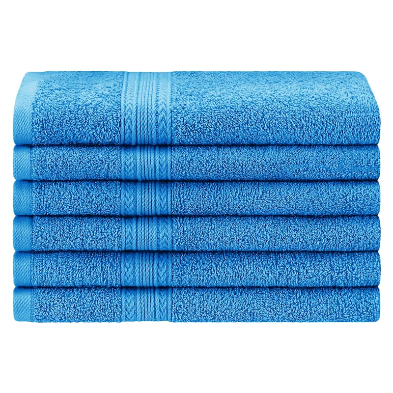 Eco-Friendly Sustainable Cotton Hand Towel by Superior (Set of 6)