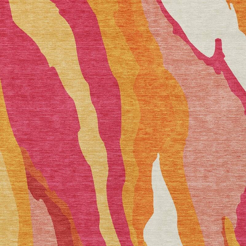 HomeRoots Abstract Transitional Rectangle Outdoor Rug