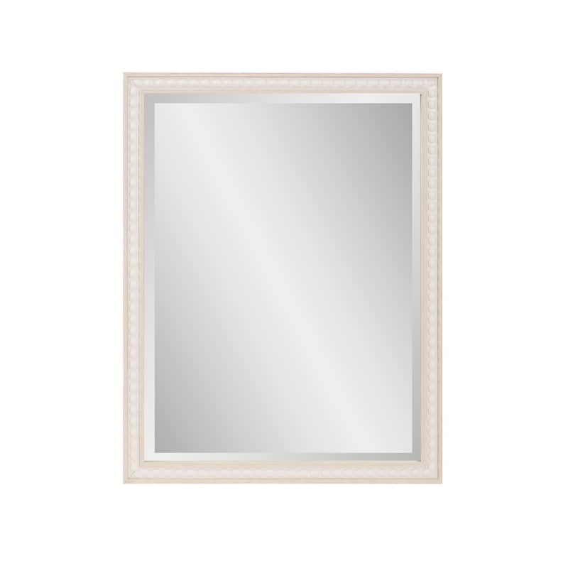 Beaded Vanity Mirror - Natural - 34H x 30W x 4D