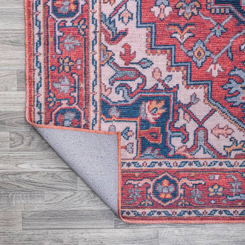 JONATHAN Y Cirali Ornate Large Medallion Machine Washable Area Rug