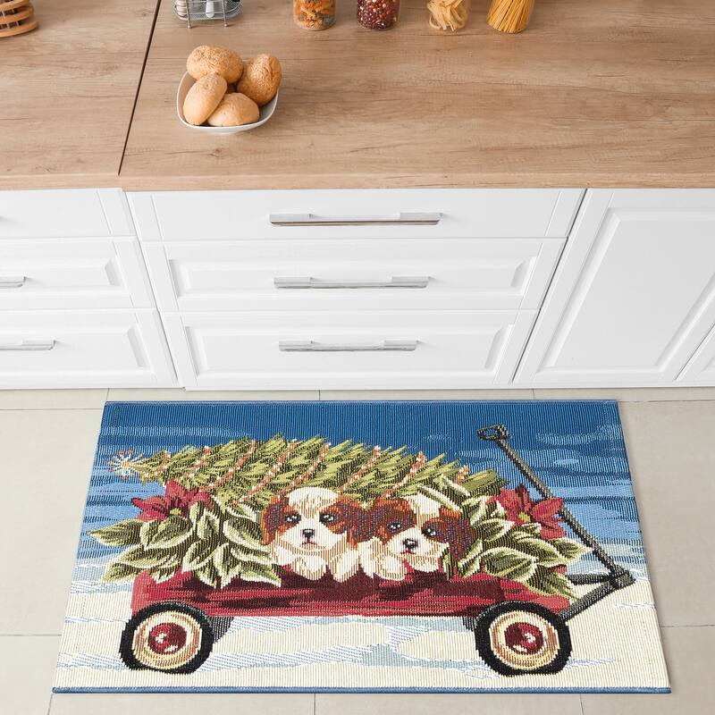 Liora Manne Esencia Wagon Wonderland Indoor/Outdoor Mat