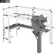 preview thumbnail 5 of 6, White Twin Wood Loft Bed with Desk, Bookcase, Charging Station