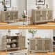 preview thumbnail 16 of 55, Filippo Traditional Rattan 3-Door Sideboard Cabinet by HULALA HOME