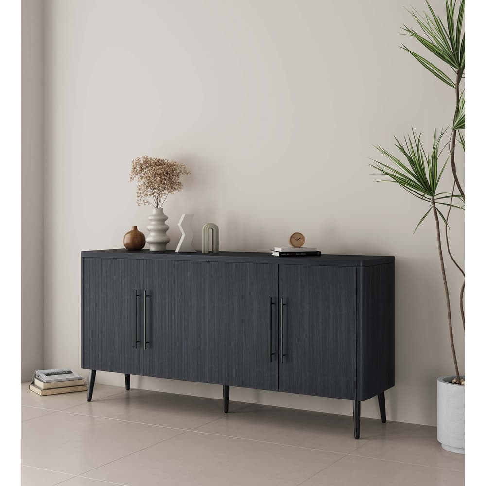 Manhattan Comfort Mid Century Modern Jodie 64.6 Inch Sideboard