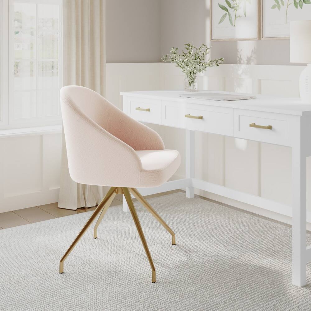 Option Conch Shell Fabric/Polished Brass Frame
