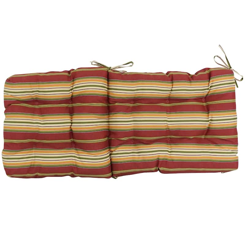 Multi-section Tufted Outdoor Seat/Back Chair Cushion (Multiple Sizes)