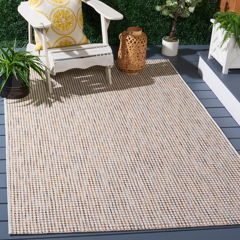 SAFAVIEH Courtyard Jessy Casual Waterproof Patio Backyard Rug