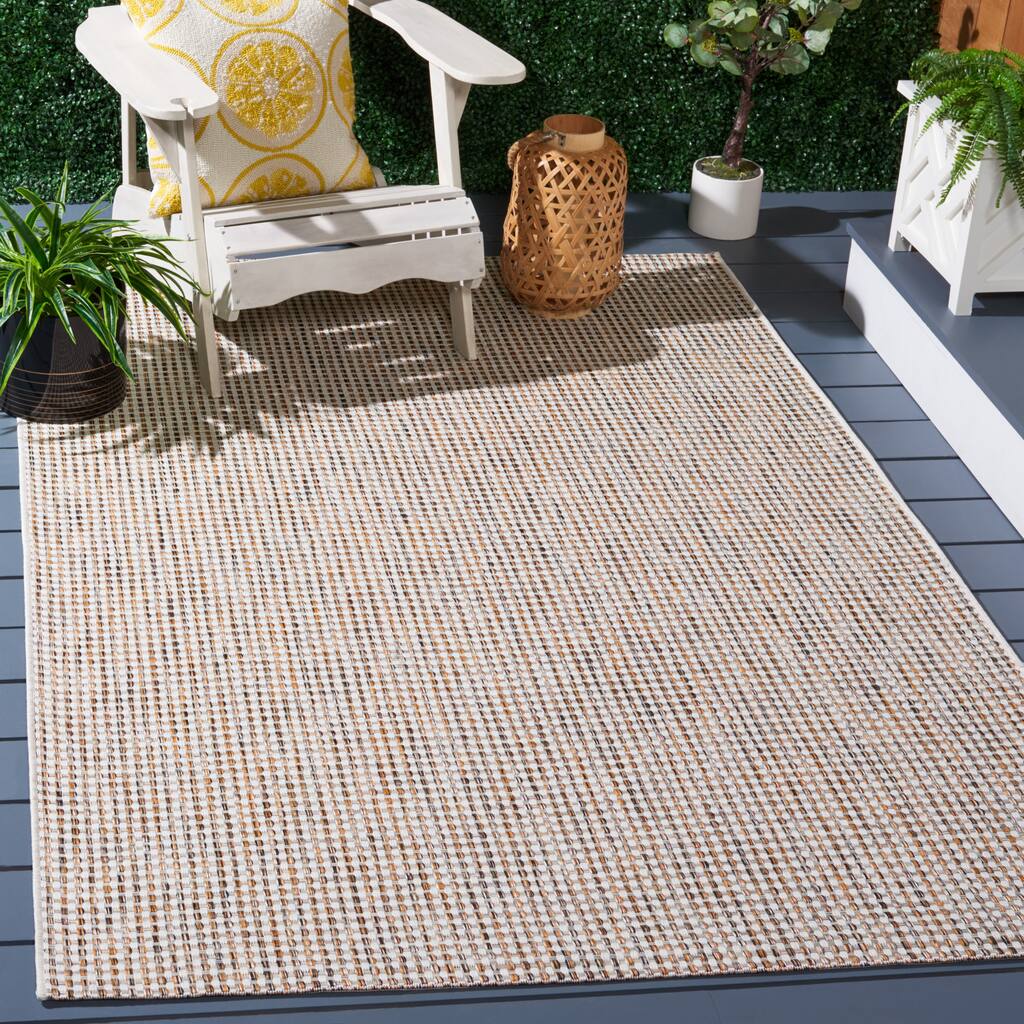 SAFAVIEH Courtyard Jessy Casual Waterproof Patio Backyard Rug