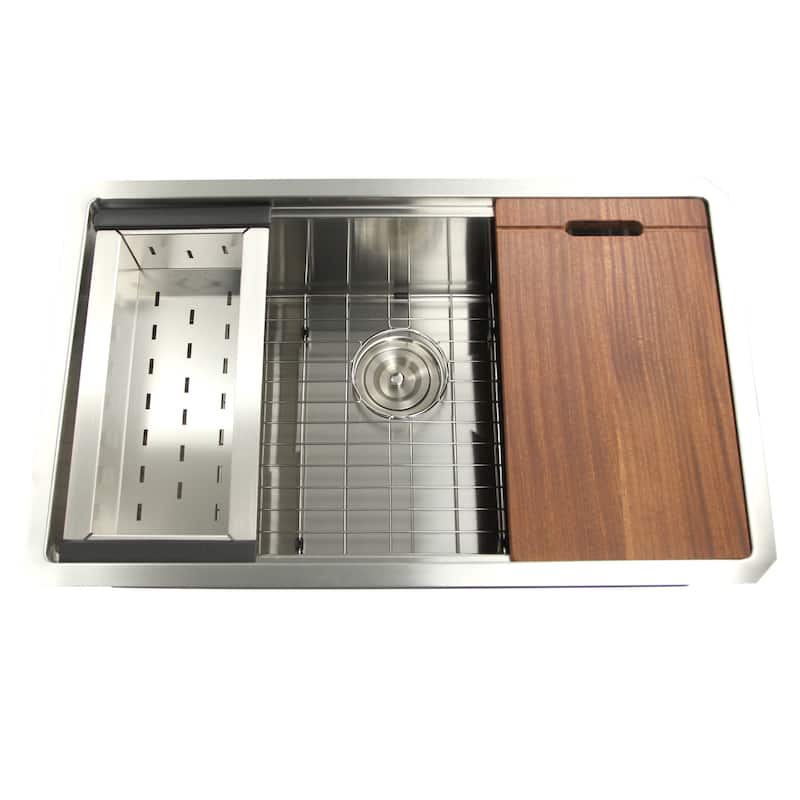 31-inch Workstation Undermount Stainless Steel Kitchen Sink - 31x 19 x 10 inches - 31x 19 x 10 inches