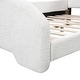 preview thumbnail 13 of 12, Full Upholstered Platform Bed with Cartoon Ears Headboard - Fun & Cozy