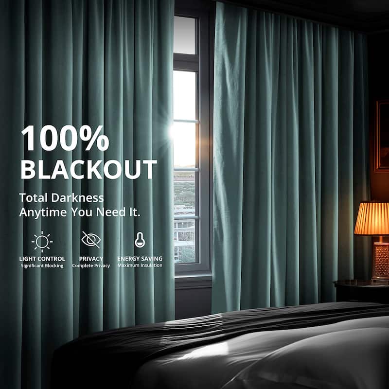 Exclusive Fabrics Signature Blackout Velvet Curtain (1 Panel)