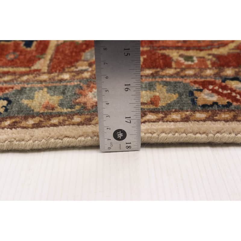 ECARPETGALLERY Hand-knotted Jules Sultane Ivory Wool Rug - 8'10 x 11'11