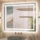 preview thumbnail 49 of 61, LED Bathroom Vanity Mirror Wall Mounted with Double Light Strip, 3-Color Dimmable, Anti-Fog, HD Tempered Glass, UL-Listed, ETL