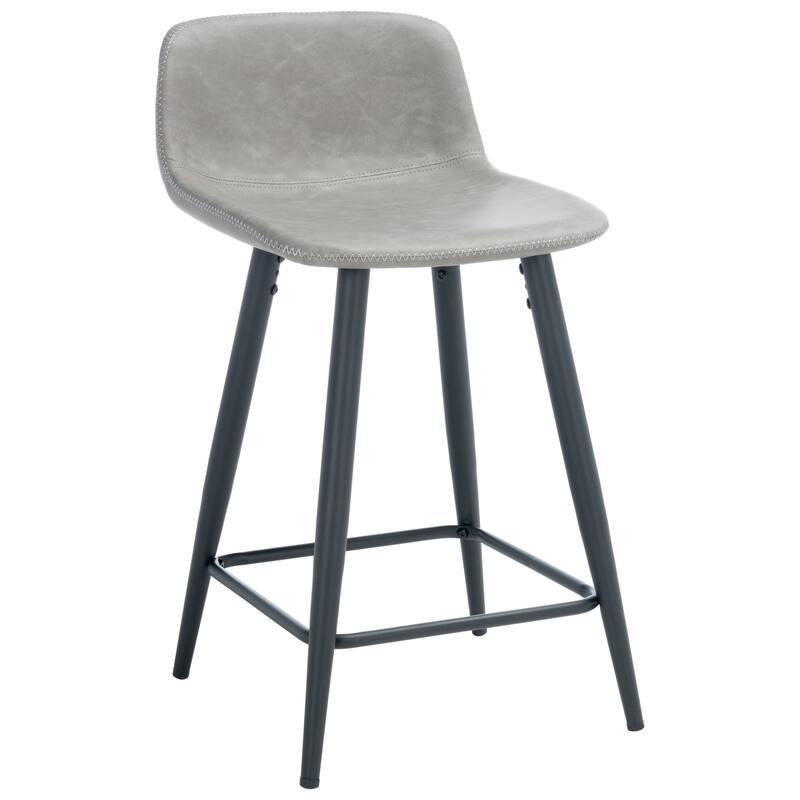 SAFAVIEH Flo 24-inch Counter Stool - 19.7" x 17" x 31.1" - 20Wx17Dx31H